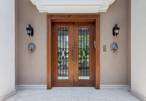 דלת דו כנפית מעוצבת דגם 218