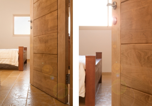 דלת פנים מייפל פסי רוחב+קושרות-דגם 616