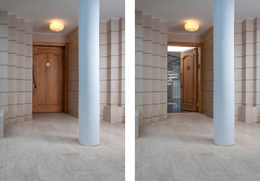 דלת כנף אחת מעוצבת דגם 118