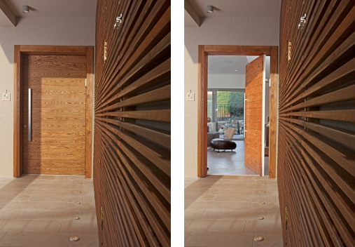 דלת כנף אחת פסי רוחב אשא דגם 112