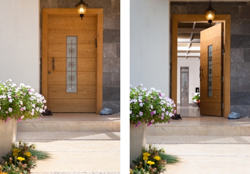 דלת כנף אחת מעוצבת דגם 104