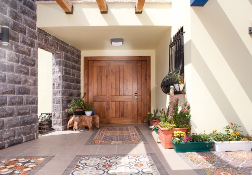 דלת כנף אחת פסי אורך +קבועים דגם 100