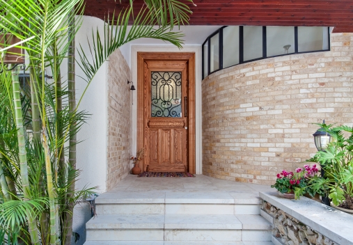 דלת כנף אחת מעוצבת מפוארת דגם 115