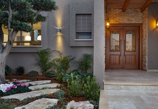 דלת דו כנפית מהגוני דגם 214